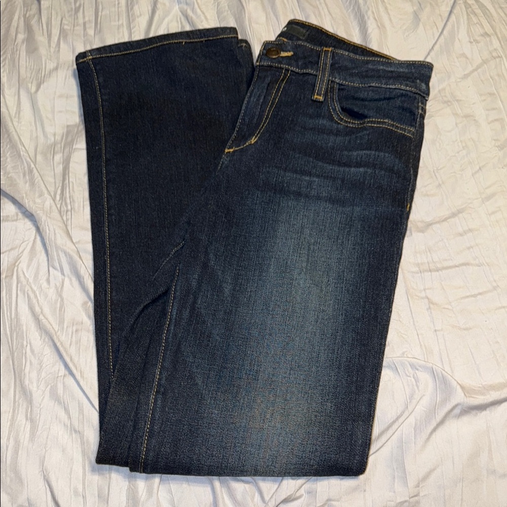 Joe’s Dark Blue Curvy Bootcut Jeans